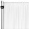 Chiffon Curtain Drape 12ft H x 118" W Panel - White
