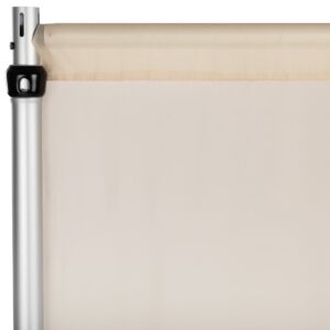 Alternative view of Chiffon Curtain Drape 14ft H x 118" W Panel - Champagne