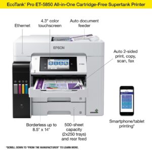 Alternative view of Epson EcoTank Pro ET-5850 Color Laser