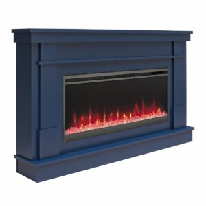 Alternative view of Novogratz Waverly Wide Mantel Electric Fireplace