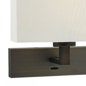 Alternative view of Modena Brushed Bronze Wall Light