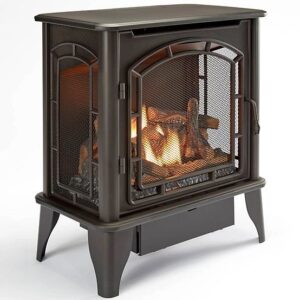 Alternative view of Bluegrass Living Panorama Vent Free Dual Fuel 3-Sided Gas Stove BTSD23RT