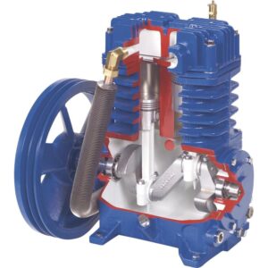 Alternative view of Quincy QT-54 5HP 60-Gallon Two-Stage Air Compressor