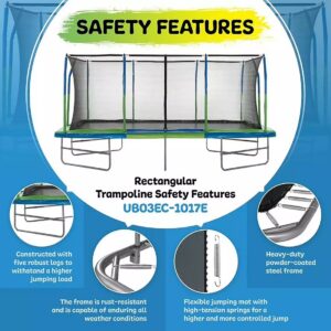 Alternative view of Upper Bounce Mega Trampoline 10′ X 17′