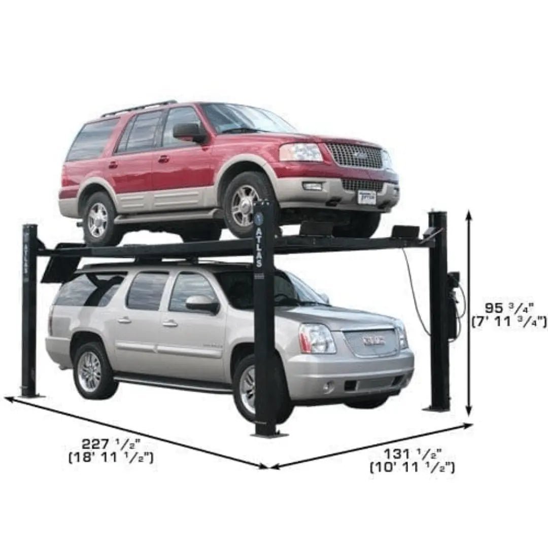 Atlas Pro9000 4 Post Lift with RJ6 Rolling Jacks - Image 5