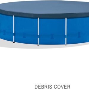 Alternative view of Intex 15′ x 48′ Metal Frame Above Ground Pool Set