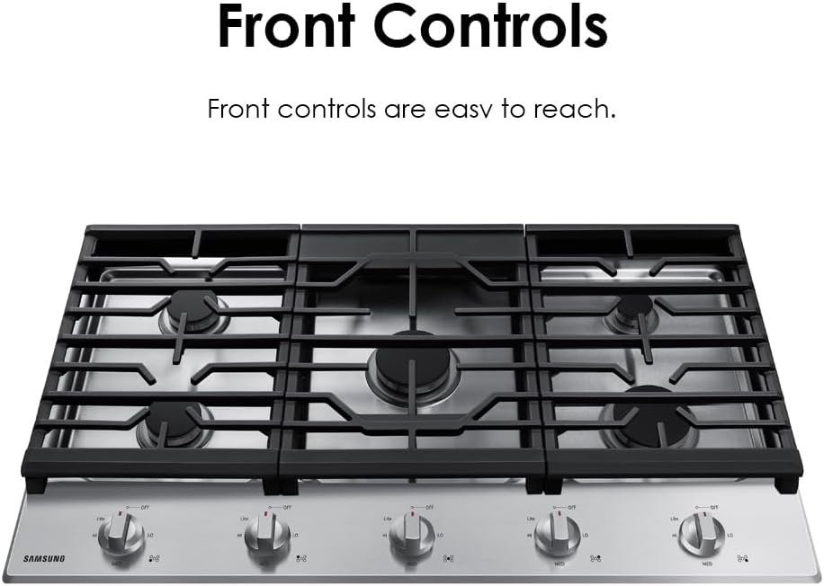 Samsung 36″ Gas Cooktop NA36R5310FS - Image 4