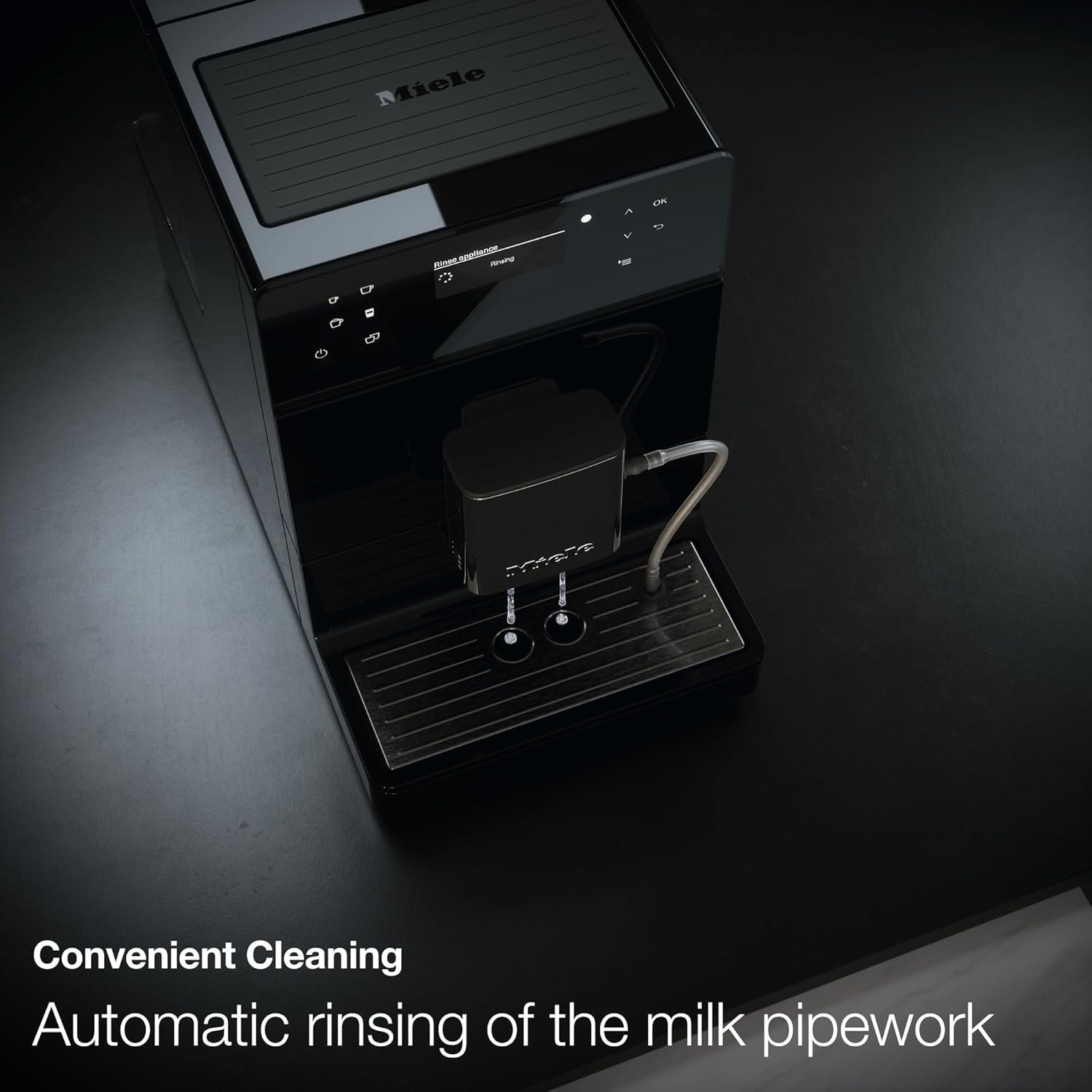 Miele CM 5310 Silence – Automatic coffee machine with OneTouch for Two, Aromatic System, coffee maker, cleaning programs and more, in obsidian black - Image 5