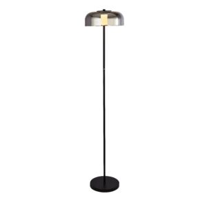 Frisbee Smoked Glass LED Floor Lamp