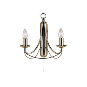 Alternative view of Maypole Antique Brass Double Wall Light