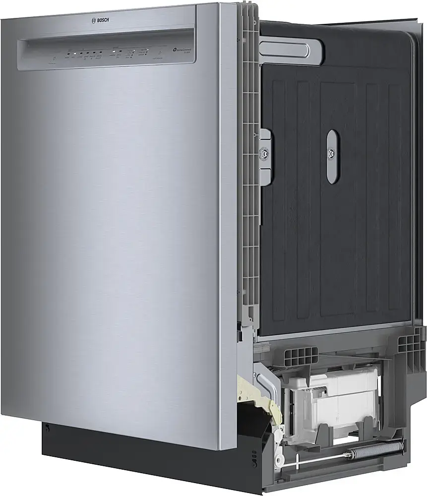 Bosch – 100 Series 24″ Front Control Smart Built-In Hybrid Tub Dishwasher with PureDry, 50 dBA – Stainless Steel - Image 4