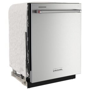Alternative view of KitchenAid 24″ Fully-Integrated Built-In Dishwasher with 30 Total Wash Jets in PrintShield Stainless Steel