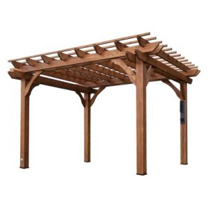 Alternative view of Backyard Discovery 10′ x 12′ Cedar Pergola