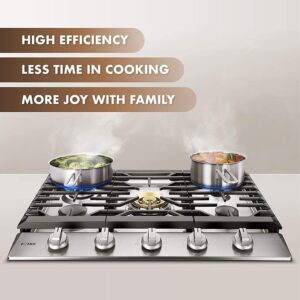 Alternative view of Fotile 30″ Tri-Ring Gas Cooktop GLS30501