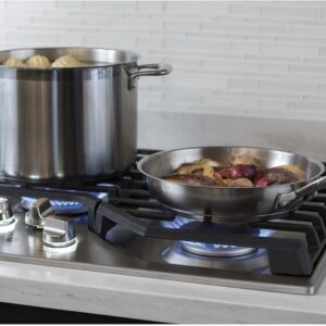 Alternative view of GE Profile PGP7030SLSS 30″ Built-in Gas Cooktop