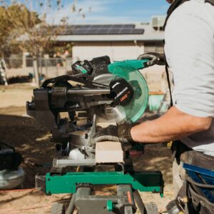 Alternative view of Metabo HPT MultiVolt 36V Sliding Miter Saw 10-Inch Blade C3610DRAQAM