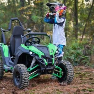 Alternative view of MotoTec Raider Kids UTV 48v 1200w Full Suspension Blue