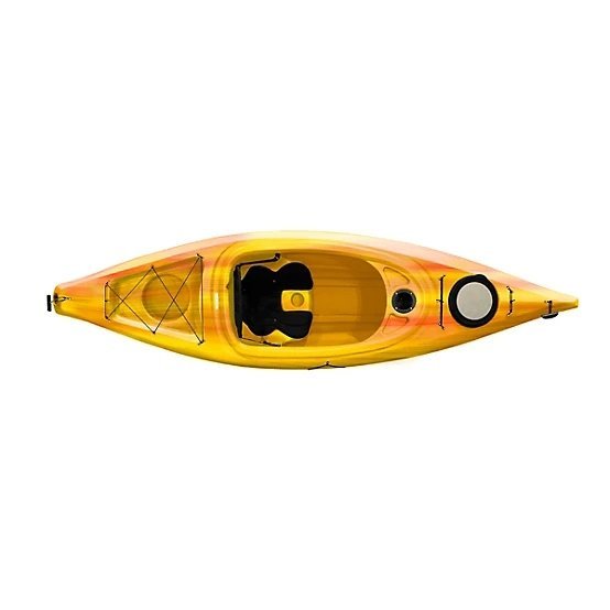 Sun Dolphin Simcoe 10.4, Sit-in Recreational Kayak with Paddle, Tequila Sunrise - Image 2