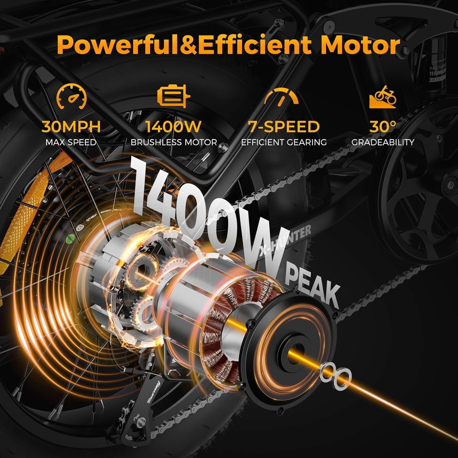 Peak Jasion X- Hunter Electric Bike - Image 6