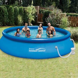 Alternative view of Summer Waves 15ft x 36in Quick Set Inflatable Outdoor Above Ground