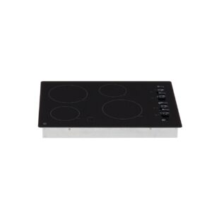 Alternative view of GE 30″ Built-In Knob Control Electric Cooktop JP3030DWBB