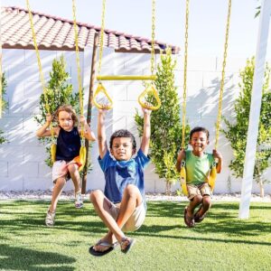 Alternative view of Avenlur Forest Modern Backyard Outdoor Swing Set