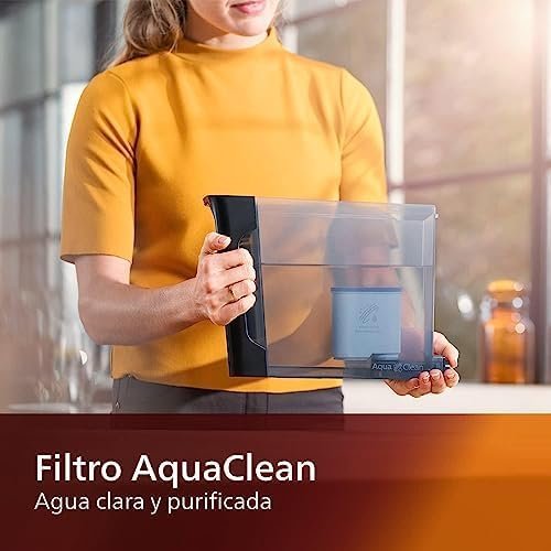 Philips 1200 Series Fully Automatic Espresso Machine, Classic Milk Frother, 2 Coffee Varieties, Intuitive Touch Display, 100% Ceramic Grinder, AquaClean Filter, Aroma Seal, Black (EP1220/04) - Image 6