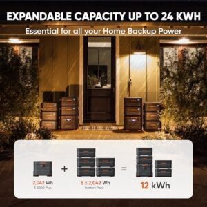 Alternative view of Jackery Solar Generator 4000 Kit, Explorer 2000 Plus and 1X PackPlus E2000 Plus Expandable Battery with 2X200W Solar Panel, 4085 Wh LiFePO4, 3000W Output for Outdoor RV Camping & Home Emergency