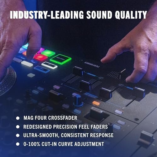 Rane PERFORMER 4-Channel Motorized DJ Controller, 7″ Platters with Displays, Precision Feel Faders, Stem Split, Advanced FX, Serato DJ Pro Included - Image 7
