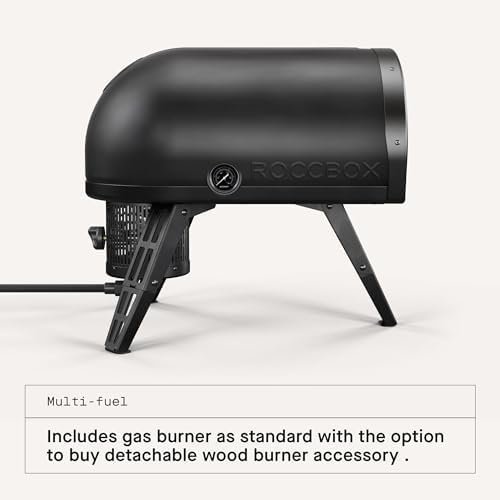 Gozney Roccbox Outdoor Pizza Oven, Black, Portable, Gas & Wood Fired, Restaurant-Grade - Image 5
