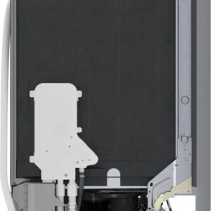 Alternative view of Bosch SHE41CM5N 300 Series 24″ Dishwasher 48 db – Recessed Handle, Stainless Steel