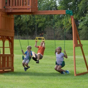 Alternative view of Backyard Discovery Skyfort II Cedar Wood Swing Set
