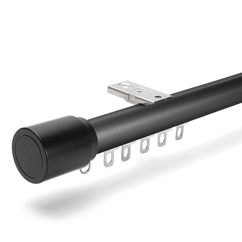 Custom Single / Double Curtain Track Rod Traverse Rod with Hooks for Windows Heavy Duty - Image 8