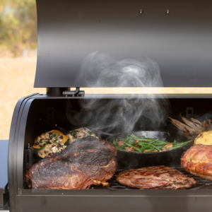 Alternative view of Oklahoma Joe’s Rider 900 DLX Pellet Grill and Smoker