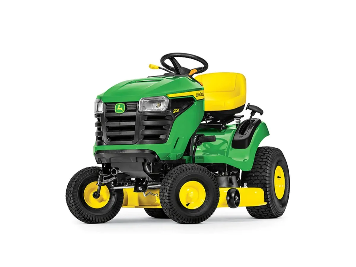 1-449-1.webp John Deere S100 42 in. 17.5 HP Gas Hydrostatic Riding Lawn Mowers.