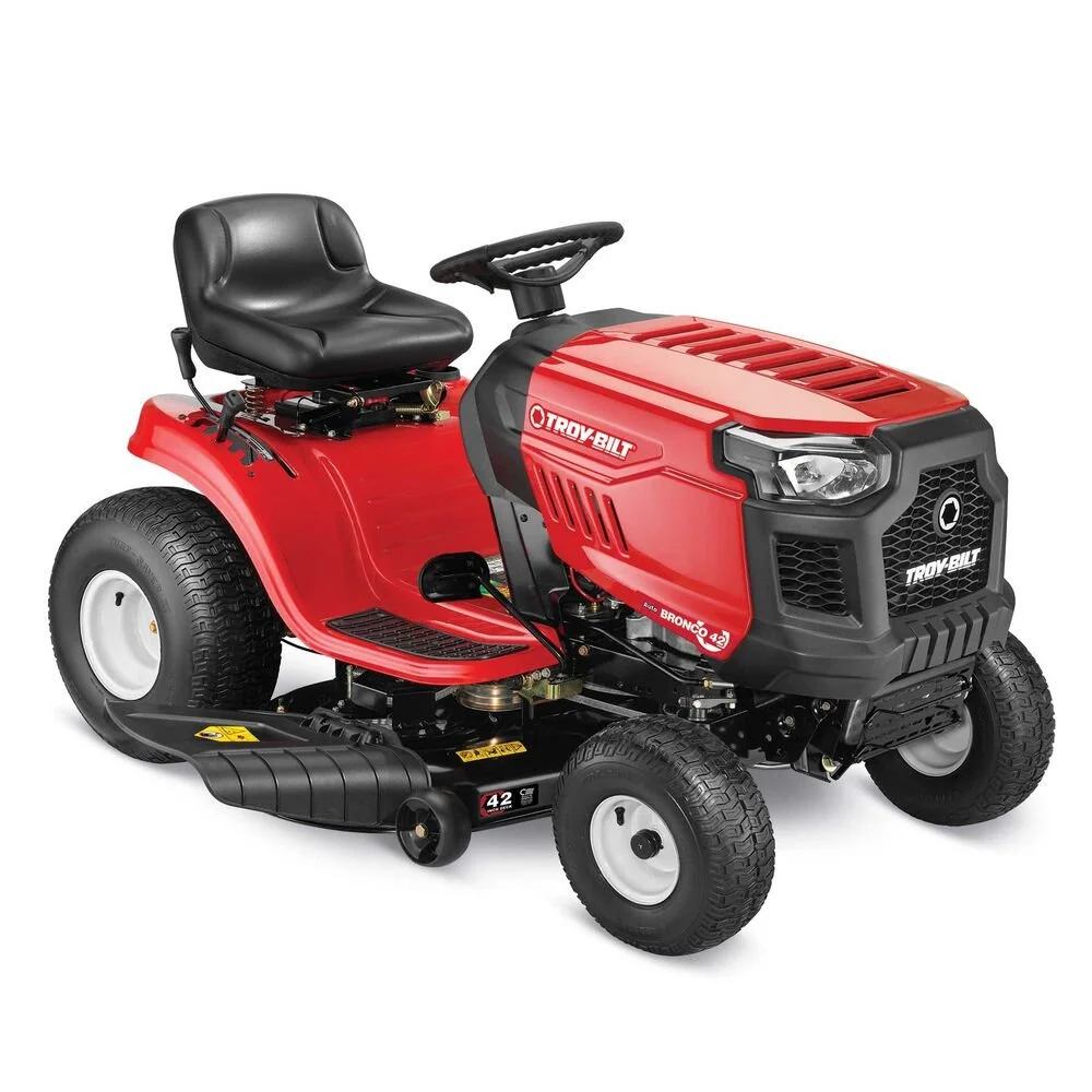1-496-1.webp Troy-Bilt Bronco 42″ Riding Lawn Mowers.