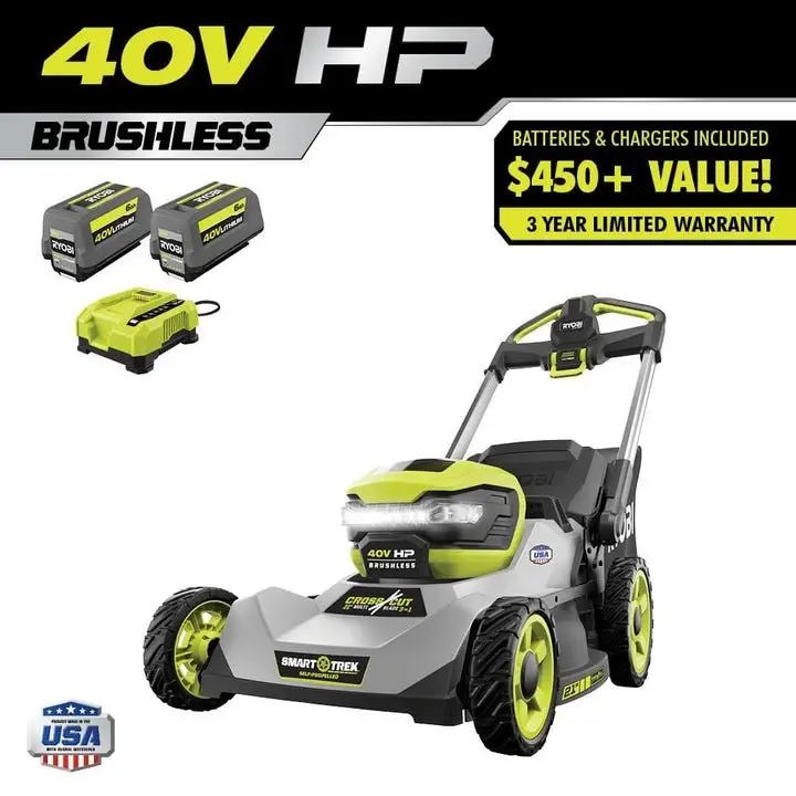 40V Brushless 21" Self-Propelled Mower Kit