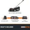 WORX Nitro 40V 16″ Cordless Lawn Mowers w/Brushless Motor 2.0 & Intellicut.