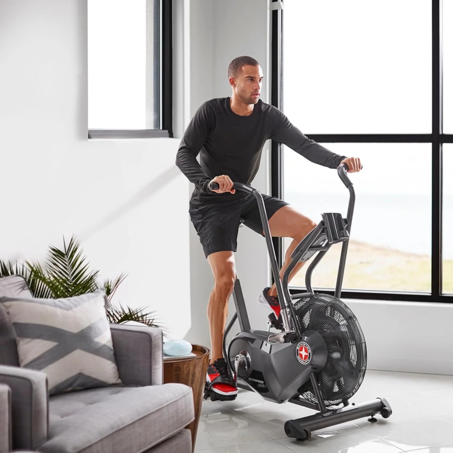 Schwinn Airdyne AD6 Exercise Bikes.