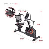 2-47-1.webp Sunny Health & Fitness Smart Recumbent Cross Trainer Elliptical Exercise Bikes.
