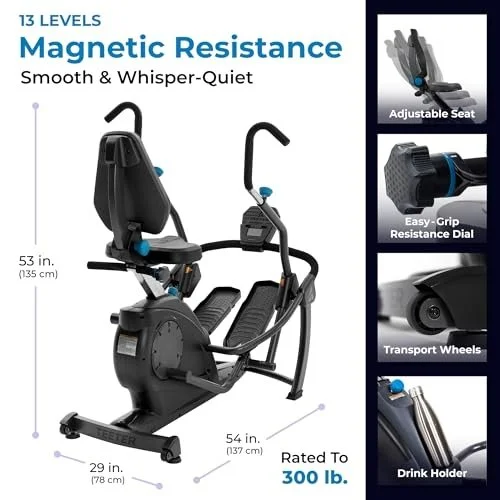 Teeter Freestep Recumbent Cross Trainer and Ellipticals.