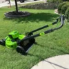 Greenworks 80V 21-Inch Self-Propelled Lawn Mowers.