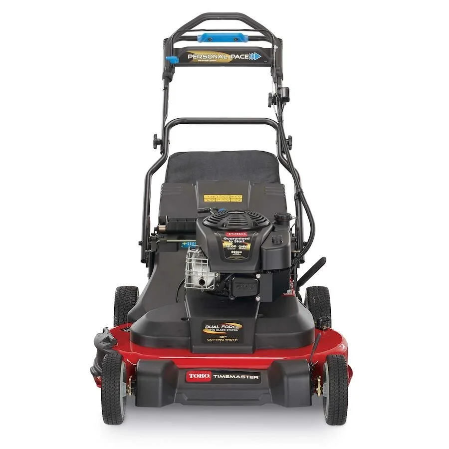 Toro TimeMaster 30″ Personal Pace Gas Lawn Mowers.