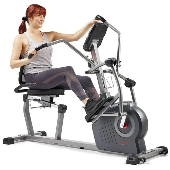 3-42-1.webp Sunny Health & Fitness Comfy Recumbent Cross Trainer Recumbent Elliptical Bikes.