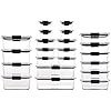 Rubbermaid Brilliance BPA Free 44-Piece Food Storage Containers Set Airtight Leak-Proof with Lids for Meal Prep Lunch and Leftovers