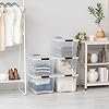 41WYK-FMsLL._AC_US100_.jpg IRIS USA 40 QT Plastic Storage Box with Lid and Latches – 6 Pack – BPA-Free, See-Through Organizing Solution, Durable Nestable Stackable Containers, Secure Pull Handle – Clear