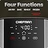 41dLrJ2yFyL._AC_US100_.jpg Chefman Air Fryer 8 Qt | TurboFry® 4-in-1 with 450°F Hi-Fry Option for Crispier Results | Bake, Dehydrate, Frozen | XL Nonstick Dishwasher-Safe Basket | Stainless Steel