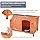 TRIXIE Pet Products Dog Club House, Large,Glazed Pine,40.75×26.75×28.25 Inch (Pack of 1),39552