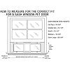 Ideal Pet Products Aluminum Sash Window Pet Door, Adjustable to Fit Window Widths from 33″ to 38″, Large 10-1/2” x 15” Flap Size