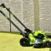 Greenworks 80V 21-Inch Self-Propelled Lawn Mowers.
